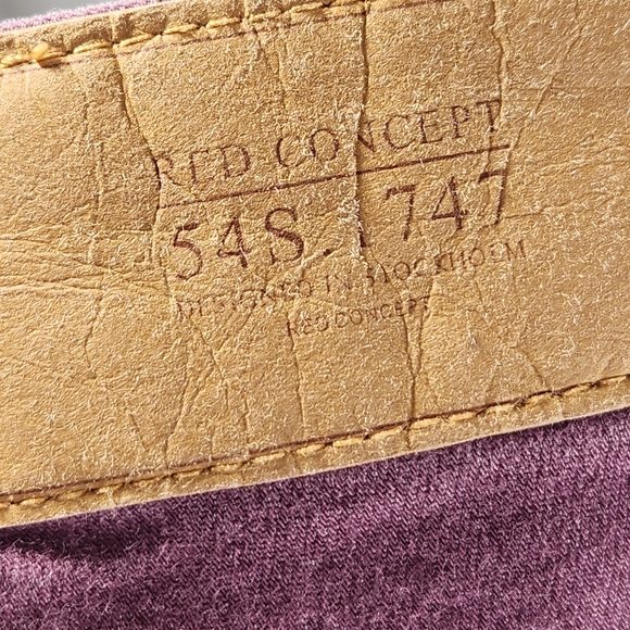 Red Concept Divided by H&M Plum Colored Five Pocket Skinny Jeans Size 8 - Picture 6 of 10